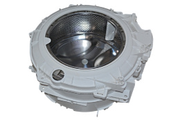 Бак в сборе со шкивом, без тэна для стиральной машины Whirlpool MFWSL61251WPLN